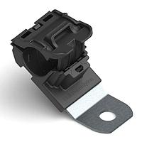 HellermannTyton 151-01961 Ratchet Clamp Ratchet P-Clamp, 0.52 - 0.77" Bundle Dia, 30 Short, 0.41" Hole Dia, PA66HIRHSUV/SS304, Black, 280/ctn