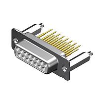 Molex / FCT 173109-0284 Standard Density FCT DSUB STR PC RCPT 15 PN W/SNAPIN