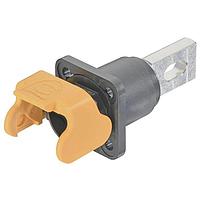 HARTING 09930011323 Housings Han S 120 Bulkhead Mount  black M18 w/ male contact busbar (w/ unlocking