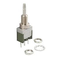 NKK Switches MB2011LS1W03 Sealed SPDT ON(ON) .335" BUSHING PC TERM 6A