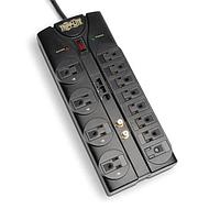 Tripp Lite TLP1208SAT Surge Protectors Surge Protector 120V 12 Outlet Coax 8-Ft