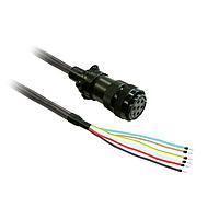 SCHNEIDER VW3M5D2FR50 Motor Drives power cable 5m shielded 4x 1,3mm, BCH2 brake MIL connector
