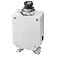 E-T-A Circuit Breakers 482-G700-R1M1-Z0S0-40A Thermal Single pole compact high performance thermal circuit breaker with tease-free, trip-free, snap action mechanism and push/pull on/off manual actuation (M-type TO CBE to EN 60934). An indicator band on the push button clearly shows the tripped/off posit