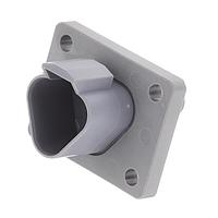 Amphenol SINE Systems AT04-3P-L012 3-Way 3 Pos Rcpt Fng Mnt Conn Pin Gray