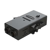 Amphenol SINE Systems ATHP062S25ELB-S2-BLK Heavy Duty Power Connectors 2 Position EMC Plug with High Voltage Interlock Loop, B Key, 4.8-5.8mm Cable Range, Black. Contacts ordered separately.