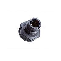 Amphenol LTW AU-05PMMS-LC7001 Standard Circular Connector Ceres, Mini Size, Plastic, 2A, 05 pins, Male Connector, Male Contact, Circular, 2 Points Lock, Solder, Receptacle, IP67