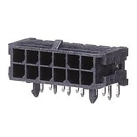 Molex 43045-1299 Shrouded MicroFit 3.0 DR RA TH Hdr Tin 12Ckt