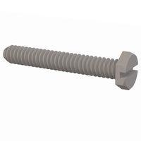 Essentra Components 010440X075 Hex Slotted Hex Slotted Screw, #4-40 Thread, 3/4 Lg