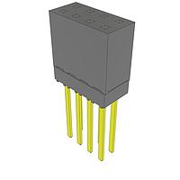 Samtec ESW-104-14-G-D Sockets .100" Elevated Socket Strip