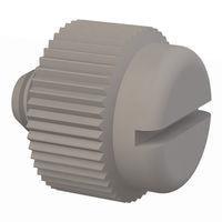 Essentra Components 090832012TEG Knurled Screw Slotted Thumb Screw, #8-32 Thread, 1/8 Lg