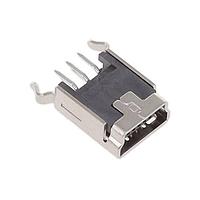 Adam Tech MUSB-B5-S-VT-02 Mini USB Type B Connectors MINI USB , TYPE B, VERTICAL, THR