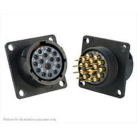 Eaton Souriau-Sunbank UTS014D15S Receptacles 15P SQ FLANGE SOCKET RECEPTACLE SIZE 14D