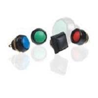 ITW Switches 59-313 Industrial Switches MINI METAL PANEL SEALED-ALLOY H/R GRN