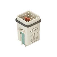HARTING 09120123002 Inserts Han Q12-M for PCB-Adapter