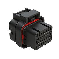 Amphenol SINE Systems ATS06-26SA Receptacles 26 POS PLUG, SOCKET BLACK