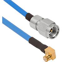 Amphenol SV Microwave FRSMP-085-MS292-180 RF Cable Assemblies SMP R/A F  2.92mm STR M 18"Cable