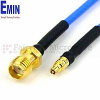 Fairview SCA77086 Mini SMP Female to SMA Female Cable RG-405 Coax and RoHS Compliant