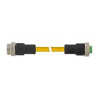 Murrelektronik 7700-A5A01-U1D0030 Sensor Cables / Actuator Cables Mini (7/8) 5 pole, Male (Ext.) 0/Female 0, TPE 5x16AWG ye UL/CSA, TC-ER 0.3m
