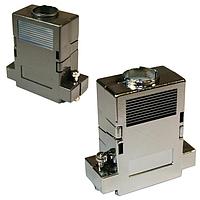 NorComp 956-009-010R011 Two Piece Backshell 9P Straight Black Plastic