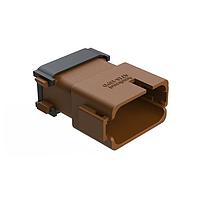 Amphenol SINE Systems AT16-18PD-EK02 Receptacle 18 Position Receptac acle, Keyed D, Brown