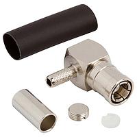 Amphenol RF 142188 Connectors SMB R/A CABLE PLUG 360 DBL BRAID