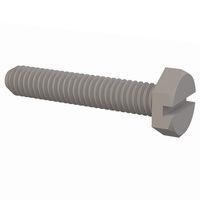 Essentra Components 010640X075 Hex Slotted Hex Slotted Screw, #6-40 Thread, 3/4 Lg