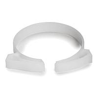 HellermannTyton SNP42N10K2 Conduit Clips Snapper Hose Clamp, 1.74" 2.02" Bundle Diameter, POM, White, 50/pkg