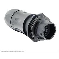 Eaton Souriau-Sunbank UTSX7JC1412P Receptacles Jam nut receptacle, with cable gland backshell, for 12 male contacts, IP68/69K