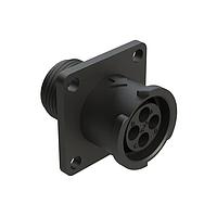 Amphenol SINE Systems FLS010N4S03 Connectors 4 POS SQUARE FLANGE RECEPT