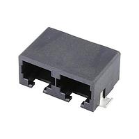 Molex 43841-0005 Ganged MODJACK DUAL PORT SMT 50 SAU 6/6