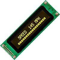 Matrix Orbital LK202-25-USB-FY LCD Character Display Modules Black Background Yellow Text