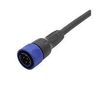 Bulgin PXP4000/003/06P Sensor Cables / Actuator Cables Pre-wired Flex Cable Connector - 3m - 6 Contacts - Plug