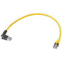 HARTING 09488587587020 Cat 6a VB RJ45-DB RJ45 Yellow 2.0m