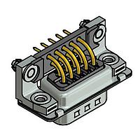Amphenol CONEC 163A17529X Plug 9 POS SOLDER PIN ANGLED MALE THREADED