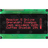 Matrix Orbital LCD2041-R LCD Character Display Modules Black Background Red Text