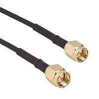 Amphenol RF 095-902-589-018 RF Cable Assemblies SMA Straight Plug to SMA Straight Plug  LMR-100 50 Ohm 18 inches (457 mm)
