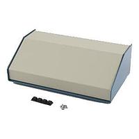 Hammond Manufacturing 1456KE3WHBU Sloped 30 Degree Slope Alum 5.5x3x10" Beige/Blu