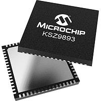 Microchip Technology KSZ9893RNXI Ethernet Switches 3-Port Gigabit Ethernet Switch with EEE, WOL, QoS, LinkMD, Industrial temp