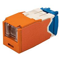 Panduit CJH6X88TGOR Wire Ducting & Raceways Cat6A Spring Shuttered Jack, TG Style, O