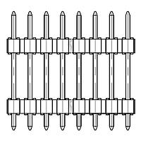 Amphenol FCI 54111-109081405LF Stacked BERGSTIK-54111-109081405LF