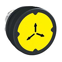 SCHNEIDER ZB4BC58009 Sealed 22MM HARSH PB, YLLW W, W/ MARKING