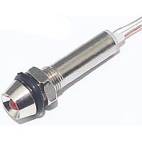 Mallory Sonalert FL1M-6CJ-1-R2V Indicators LED RED 6MM NUT 2VDC