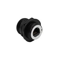 Bulgin PXM06195FANBKUS Connectors Black Anodised Aluminium Jam Nut Connector - Unshielded - Cat5e Female