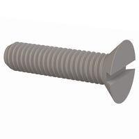 Essentra Components 50M060100H025 Slotted Countersunk 90 Slotted CSK Screw, M6 X 1 Thread, 25mm Lg