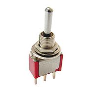 E-Switch 100SP1T2B17M2QEH Toggle Switches Mini Toggle, 100mA 2-4VDC