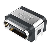 GCT (Global Connector Technology) USB4730-GF-A PCB Top Mount Sealed USB2.0 TypeC Recpt. CONNECTOR ONLY GF, 16P Horz T.Mt. SMT, IP67