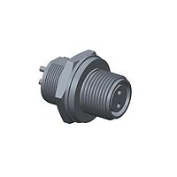 Amphenol LTW 105-04PMFS-SC7001 Connectors M10.5 Circular Metric Connector, Metal, 2A, 04 pins, Male Connector, Female Contact, Circular, Screw Thread, Solder, Receptacle, Rear Fastened, IP67 Unmated
