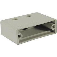 HARTING 09670250411 Two Piece Backshell 25P HOOD TOP ENTRY GREY THERMOPLASTIC