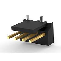 AMP Connectors - TE Connectivity 3-647168-4 Shrouded 04P MTA100 HDR ASSY SM 30AU LF