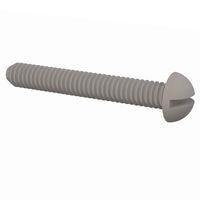 Essentra Components 010172R050 Round Slotted Round Slotted Screw, #1-72 Thread, 1/2 Lg